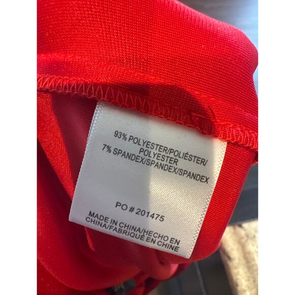 ModCloth Loving The Luxe Life Wide Leg Pants Red Stretch Velour Small NWT - Picture 5 of 6